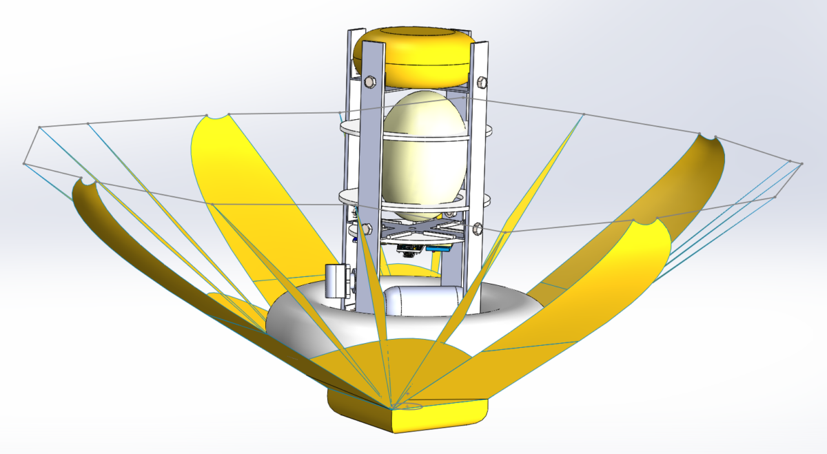 First CAD model of CanSat